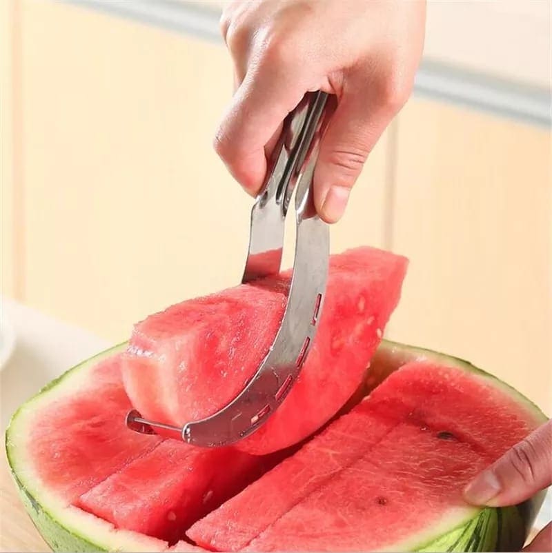 Stainless Steel Watermelon Slicer, Fruit Corer, Stainless Steel Fruit Cutter, Watermelon Knife Stainless Steel Watermelon Slicer, Fruit Corer, Stainless Steel Fruit Cutter, Watermelon Knife